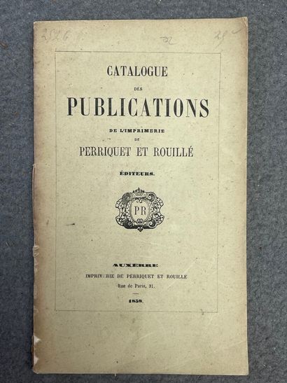 [CATALOGUE D'IMPRIMEUR]. - Catalogue des...