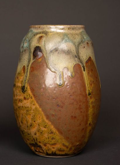 Jean CACHELEUX - Né en 1943. 
Deux vases...