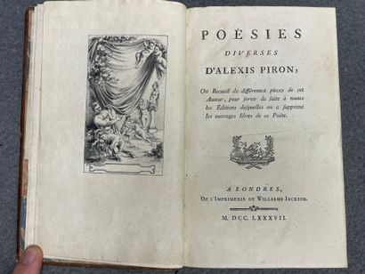 PIRON, Alexis. - Poésies diverses d'Alexis...