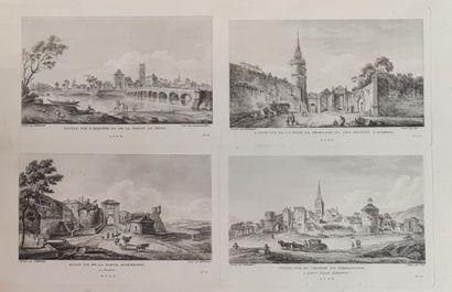 Trois gravures Yonne d'après LALLEMAND