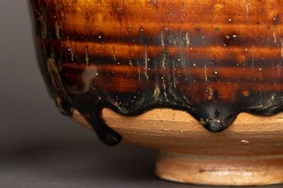 Jean-Michel DOIX (né en 1947). 
Vase et bol...