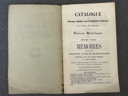 [CATALOGUE D'IMPRIMEUR]. - Catalogue des...