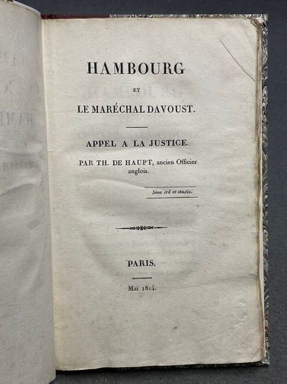 HAUPT, Theodor von. - Hambourg et le maréchal...