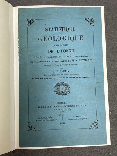 RAULIN, Victor. - Statistique géologique...