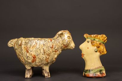Marie-Pierre MEHEUST ( XXI°) 
Mouton et buste...
