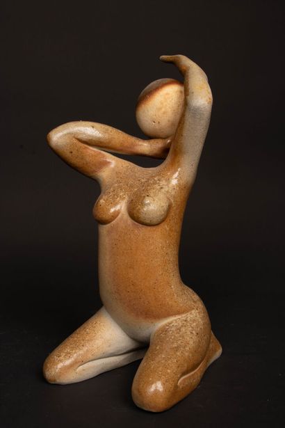 Charles henri GUIEBA 
Sculpture en grès....