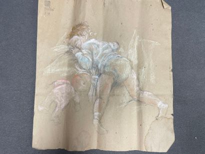 To BICH HAI (XX°)
Jeune Enfant.
Pastel signé...