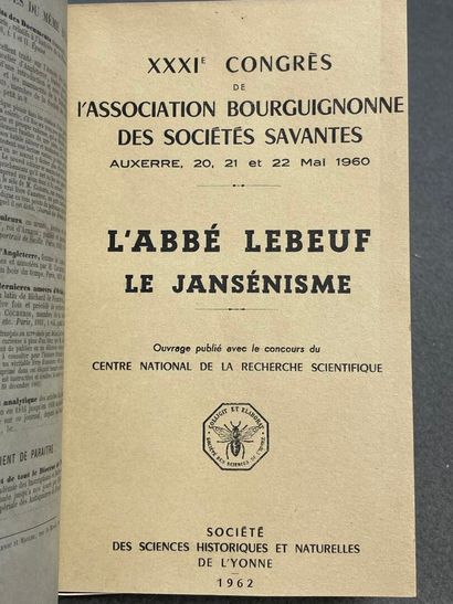 [LEBEUF, Jean (abbé)]. - Réunion de 6 ouvrages...