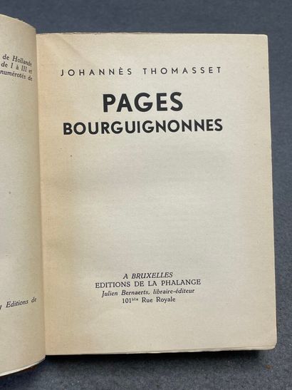 THOMASSET, Johannès. - Recueil de 4 ouvrages...