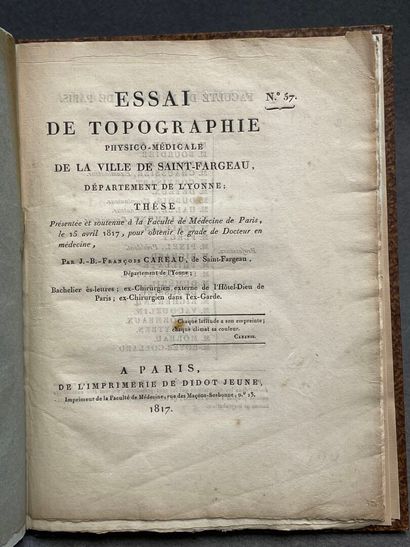 CAREAU, Jean-Baptiste François. - Essai de...
