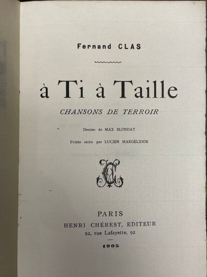 CLAS, Fernand (pseudonyme de Fernand Colas)....