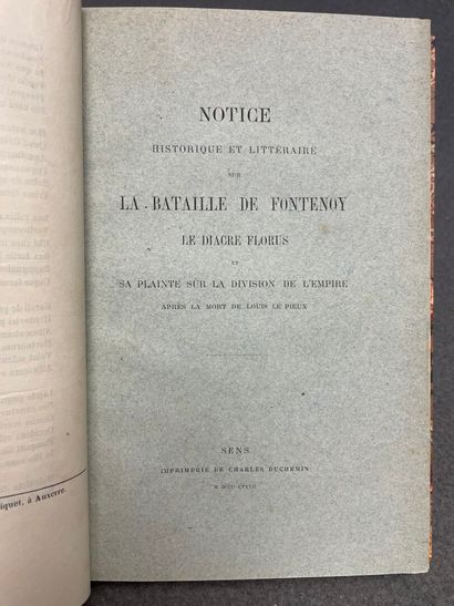[FONTENOY]. - Recueil de 5 textes relatifs...
