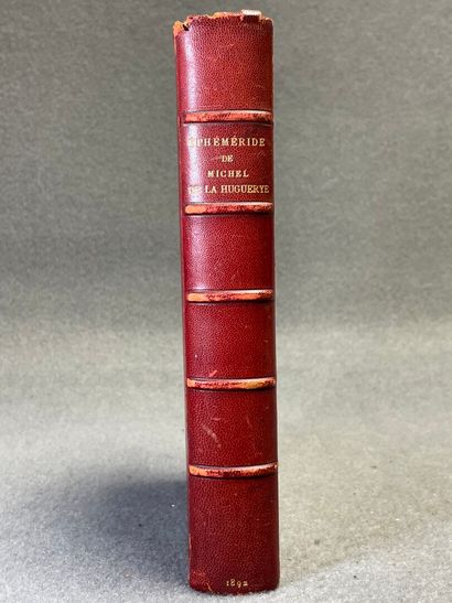 LA HUGUERYE, Michel de. - Éphéméride de l'expédition...