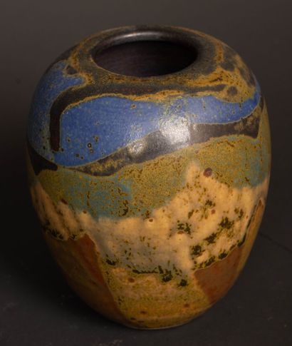 Jean CACHELEUX - Né en 1943. 
Deux vases...