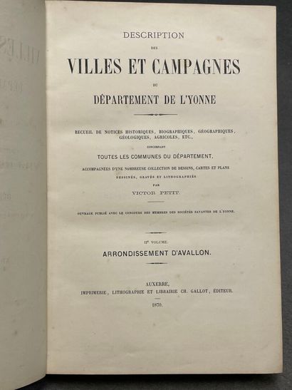 PETIT, Victor. - Description des villes et...
