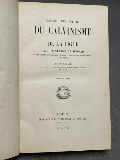 CHALLE, Ambroise. - Histoire des guerres...
