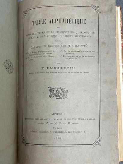 QUANTIN, Maximilien & MOLARD, Francis. -...