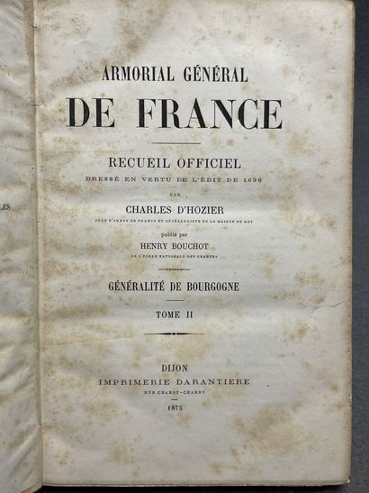 HOZIER, Charles-René d'. - Armorial général...