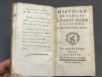 FRAPPIER, Augustin Étienne (chanoine d'Auxerre)....
