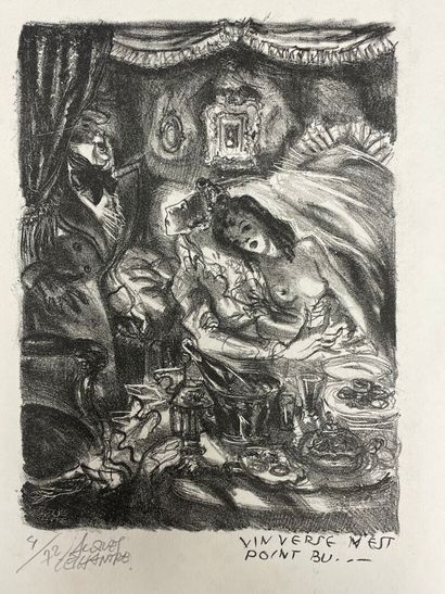 Jacques LECHANTRE (XXe) : 
huit lithographies...