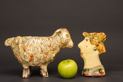 Marie-Pierre MEHEUST ( XXI°) 
Mouton et buste...
