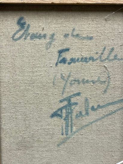 Robert FALCUCCI ( 1900-1989). 
Etang dans...