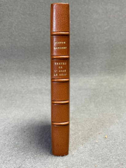 LEBEUF, Jean (abbé). - Recueil de dissertations...