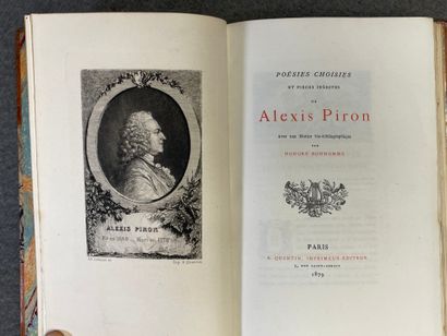 PIRON, Alexis. - Poésies choisies et pièces...