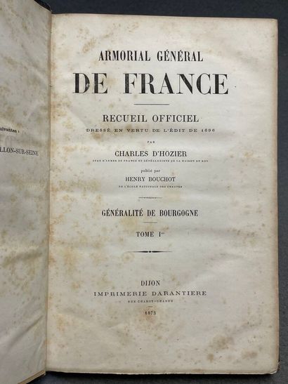 HOZIER, Charles-René d'. - Armorial général...