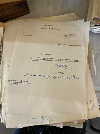 Dédicaces - Lettres historiques à Marcel...