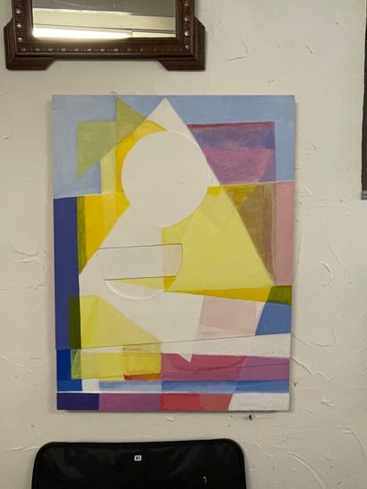 Dorance VELAY (1927) 
 Huile sur contreplaqué,...