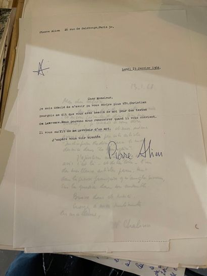 Dédicaces - Lettres historiques à Marcel...