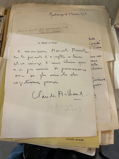 Dédicaces - Lettres historiques à Marcel...