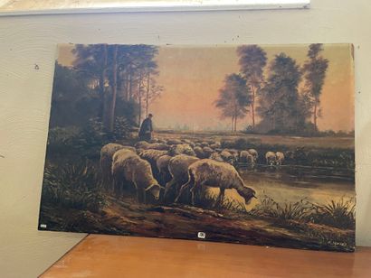 E.JEANTET - Moutons
Huile sur panneau
64x100cm
On...