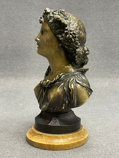 Ecole française fin XIX°
Buste de femme....