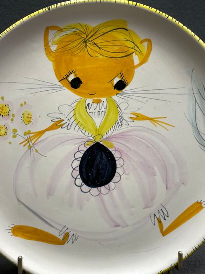 Cérenne Vallauris: Service à dessert à décor...