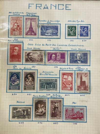 Collection de timbres: France, Allemagne,...