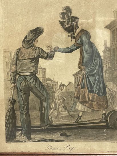 Paire de gravures d'après Carle VERNET, cadres...