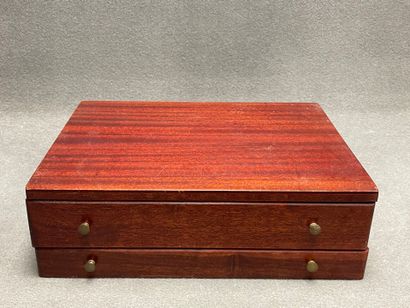 Ménagère de couverts en métal argenté, en...