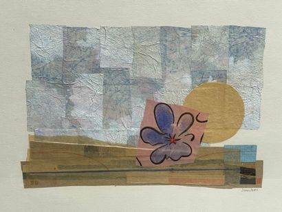 Collage et technique mixte Signée encadrée
16x...