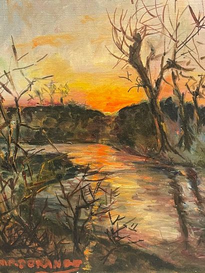 M. DORANGE ( XX°) 
Paysage de campagne. 
huile...