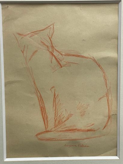 Suzanne VALADON 
Croquis de chat 
reproduction...