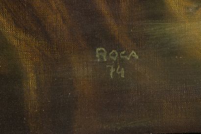 ROCA ( XX°)
Vision onirique.
Huile sur toile...