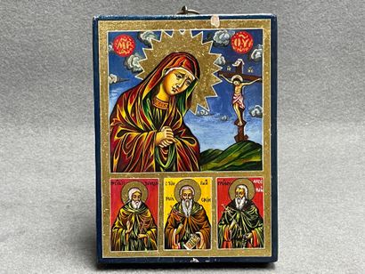Icône moderne : Vierge 
22 x 17 cm.