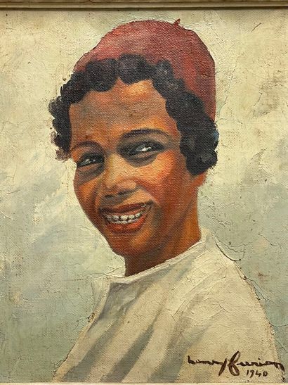 Henry FARION (?-1991) 
Portrait de jeune...