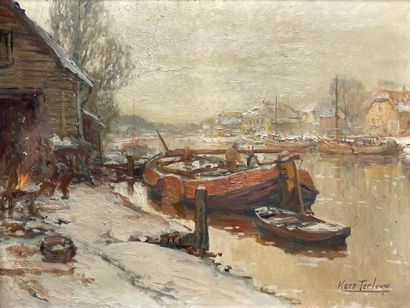 KEES TERLOUW (1890-1948). 
Bord de riviere...