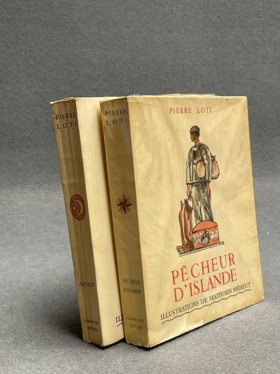 LOTI (Pierre) - Deux volumes. 
- Pêcheur...