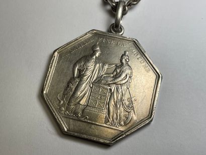 Médaille en argent de la Banque de France...