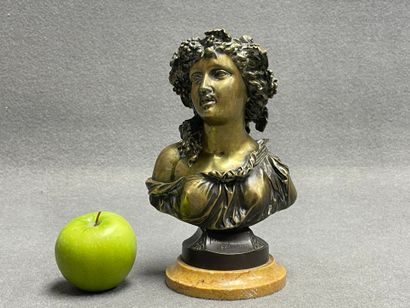 Ecole française fin XIX°
Buste de femme....