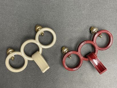 Paire d'appliques en céramique des années...